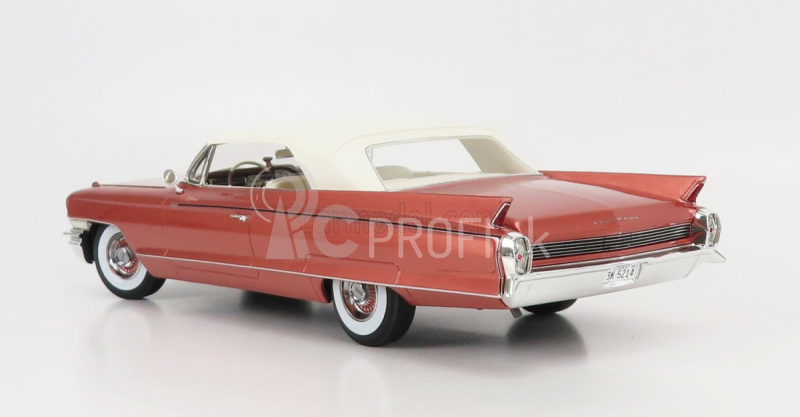 Mitica Cadillac Eldorado Biarritz Cabrio Closed 1962 1:18 Pink Met