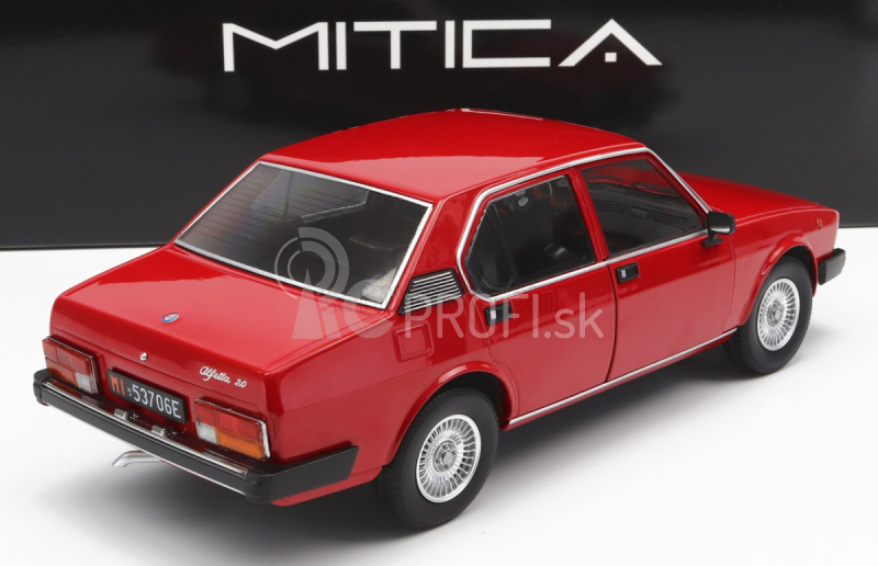 Mitica-diecast Alfa romeo Alfetta Berlina 2000l 1978 - Cerchi Millerighe Wheels 1:18 Rosso Alfa 501 Red