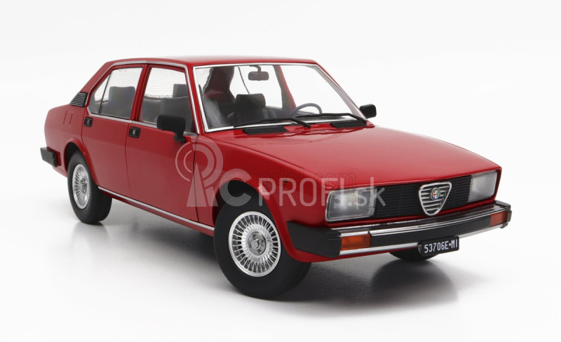 Mitica-diecast Alfa romeo Alfetta Berlina 2000l 1978 - Cerchi Millerighe Wheels 1:18 Rosso Alfa 501 Red