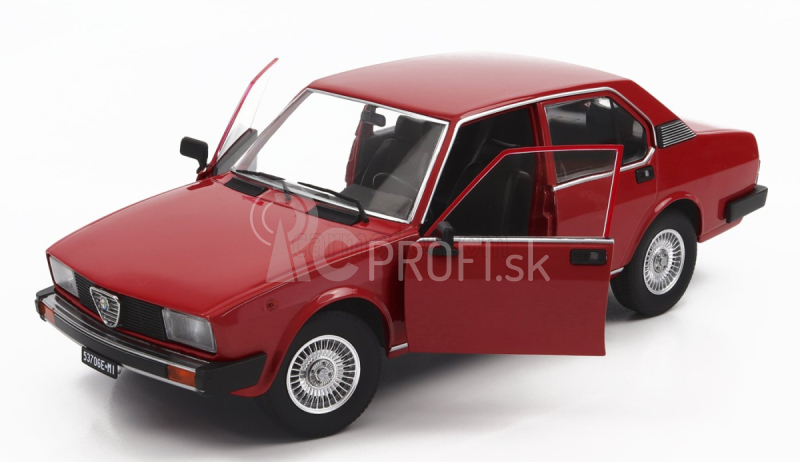 Mitica-diecast Alfa romeo Alfetta Berlina 2000l 1978 - Cerchi Millerighe Wheels 1:18 Rosso Alfa 501 Red