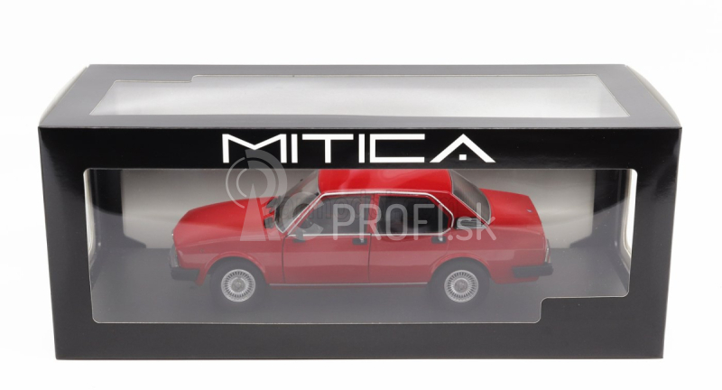 Mitica-diecast Alfa romeo Alfetta Berlina 2000l 1978 - Cerchi Millerighe Wheels 1:18 Rosso Alfa 501 Red