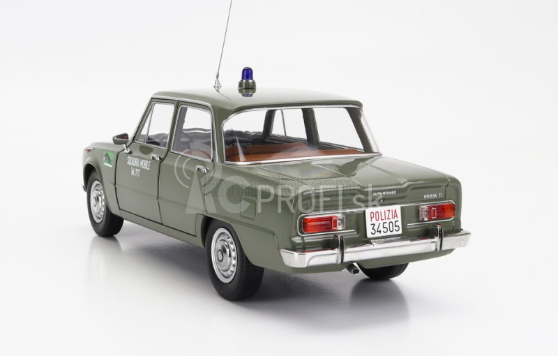 Mitica-diecast Alfa romeo Giulia 1.6 Ti Polizia Milano 1963 - Squadra Mobile Tel. 777 1:18 Verde Lucido - zelená