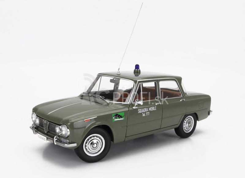 Mitica-diecast Alfa romeo Giulia 1.6 Ti Polizia Milano 1963 - Squadra Mobile Tel. 777 1:18 Verde Lucido - zelená