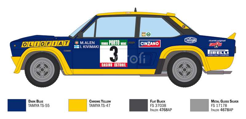 Model Kit auto 3667 - FIAT 131 Abarth Rally OLIO FIAT (1:24)