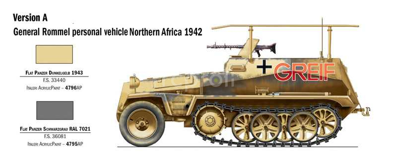 Model Kit military 7034 - Sd. Kfz. 250/3 (1:72)