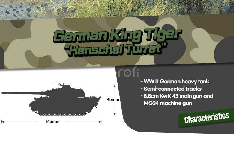 Model Kit tank 13423 - Nemecký King Tiger 