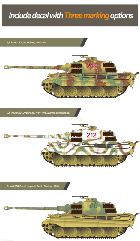 Model Kit tank 13423 - Nemecký King Tiger 