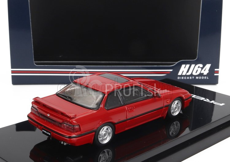 Model zapaľovania Honda Prelude 2.0xx 4ws 1989 1:64 Červená