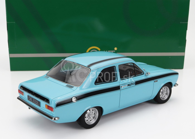 Modely Ford england Escort Mki Mexico 1973 1:18 Modrá Čierna