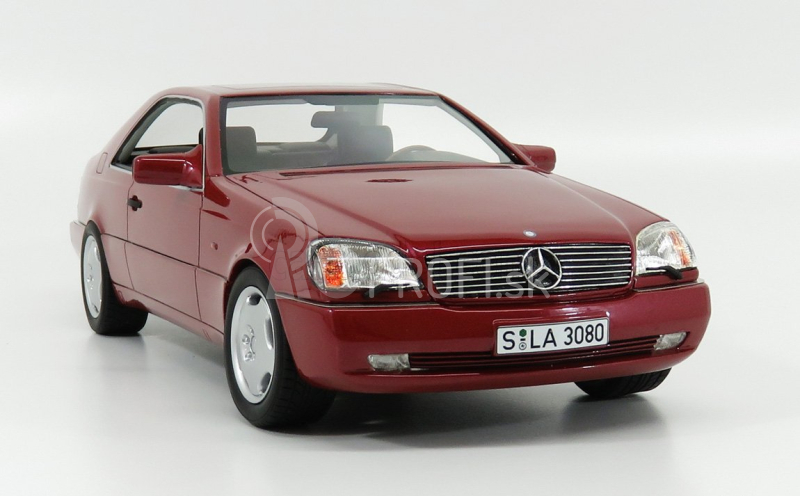 Modely Mercedes benz S-class 600sec Coupe (c140) 1992 1:18 Red Met