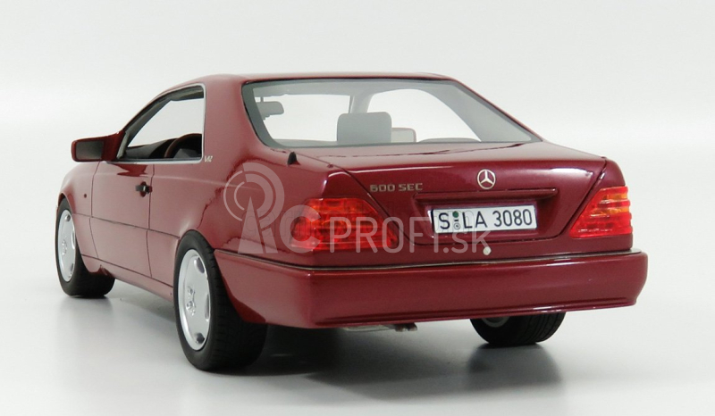 Modely Mercedes benz S-class 600sec Coupe (c140) 1992 1:18 Red Met