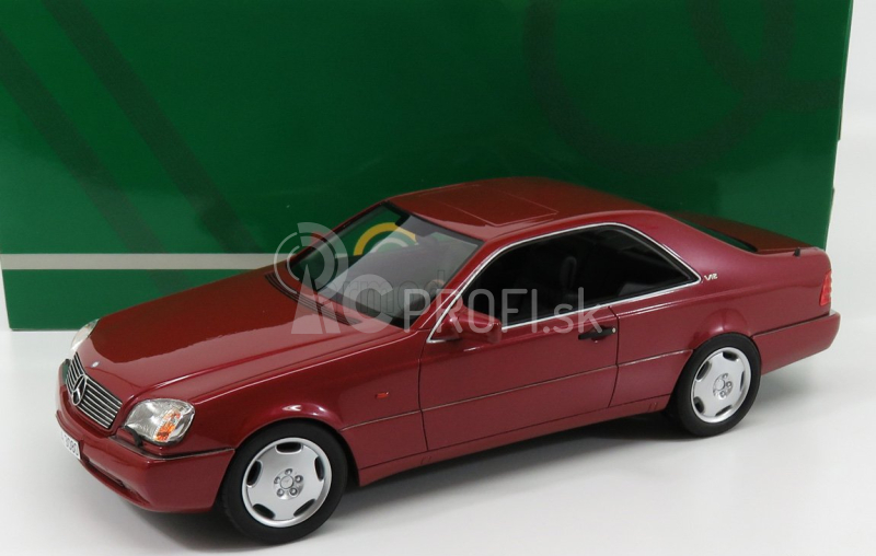 Modely Mercedes benz S-class 600sec Coupe (c140) 1992 1:18 Red Met