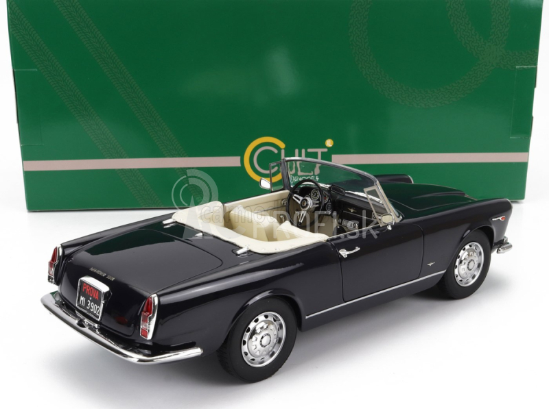 Modely v mierke Alfa romeo 2600 Spider Touring Cabriolet Open 1961 1:18 Black