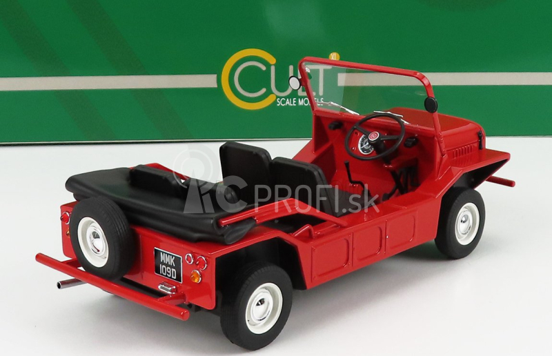 Modely v mierke Cult-scale Austin Mini Moke 1965 1:18 Red