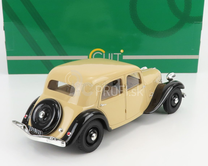 Modely v mierke Cult-scale Citroen Traction Avant 7cv 1934 1:18 Béžová čierna