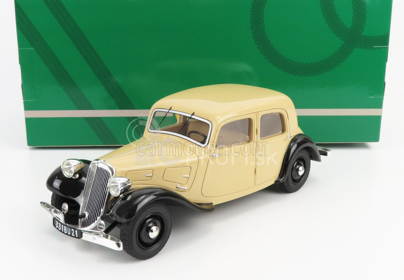 Modely v mierke Cult-scale Citroen Traction Avant 7cv 1934 1:18 Béžová čierna