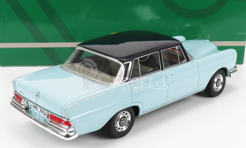 Modely v mierke Cult-scale Mercedes benz 220se (w111) 1959 1:18 2 Tones Blue