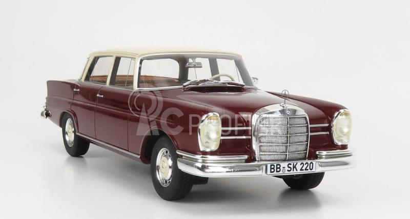 Modely v mierke Cult-scale Mercedes benz 220se (w111) 1959 1:18 Red White