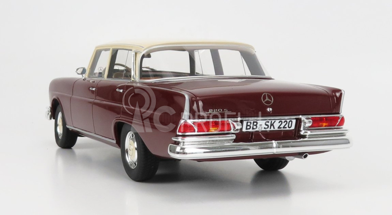 Modely v mierke Cult-scale Mercedes benz 220se (w111) 1959 1:18 Red White