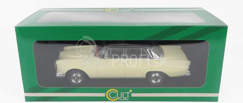 Modely v mierke Cult-scale Mercedes benz 220se (w111) 1959 1:18 White Black