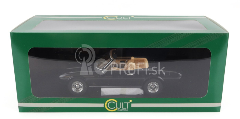 Modely v mierke Cult-scale Peugeot 504 Cabriolet Open 1983 1:18 Black