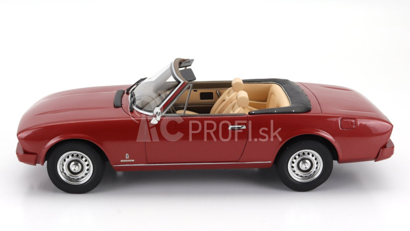 Modely v mierke Cult-scale Peugeot 504 Cabriolet Open 1983 1:18 Red Met