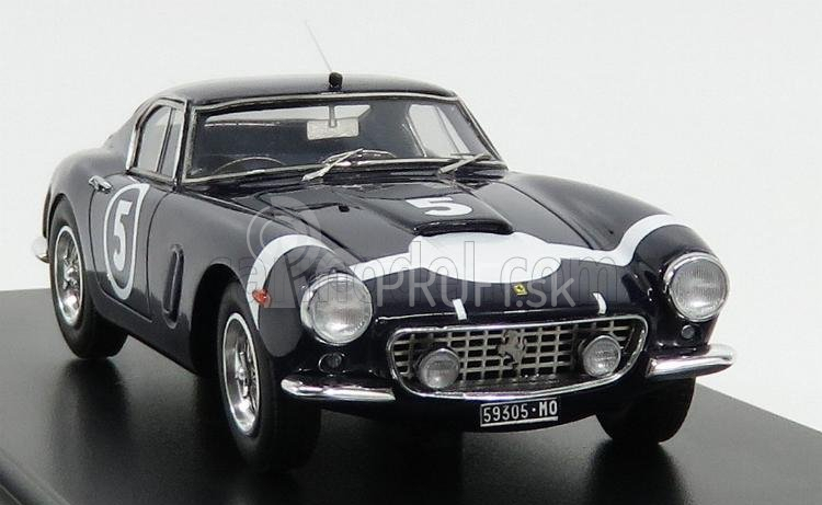 Modely v mierke Matrix Ferrari 250gt Passo Corto N 5 Winner Nassau Tourist Trophy 1960 S.moss 1:43 Blue