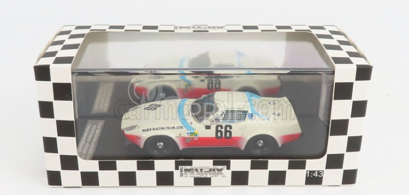 Modely v mierke Matrix Ferrari 365 Gtb/4 4.4l V12 Team Nart N 66 Daytona 1978 D.devendorf - T.adamowicz 1:43 Biela červená