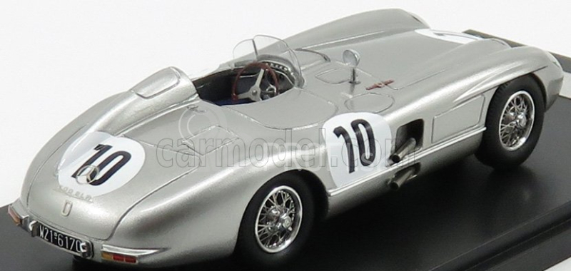 Modely v mierke Matrix Mercedes benz 300slr N 10 Rac Tt 1955 Moss - Fitch 1:43 Silver