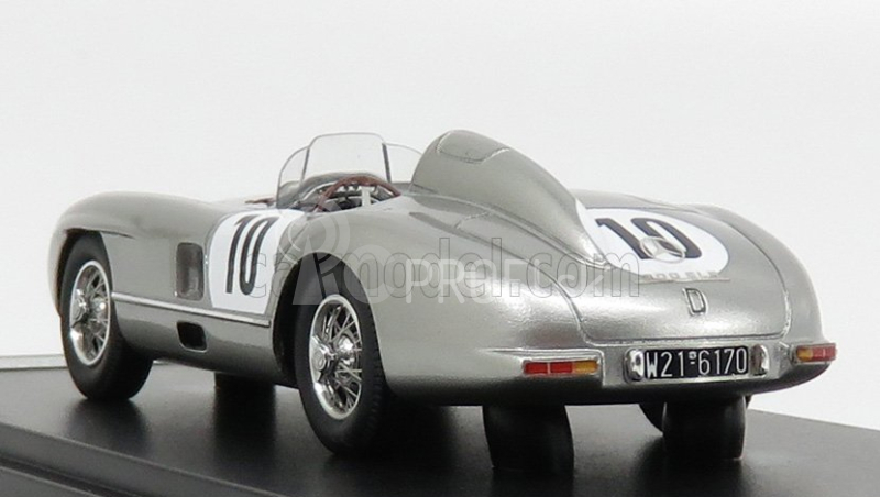 Modely v mierke Matrix Mercedes benz 300slr N 10 Rac Tt 1955 Moss - Fitch 1:43 Silver