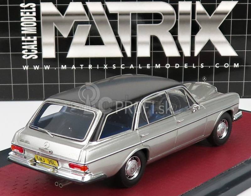 Modely v mierke Matrix Mercedes benz triedy S 280se Crayford kombi (w108) 1970 1:43 Strieborná