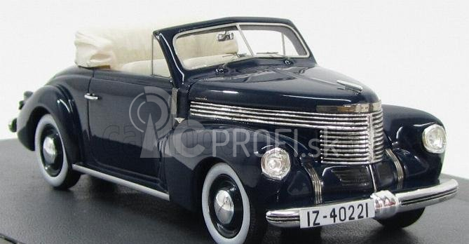 Modely v mierke Matrix Opel Kapitan Hebmuller Cabrio 1940 1:43 Modrá