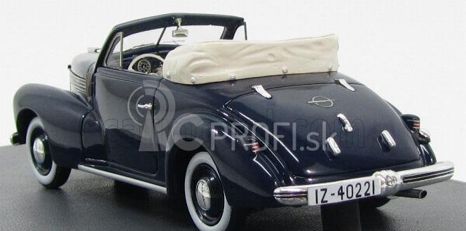 Modely v mierke Matrix Opel Kapitan Hebmuller Cabrio 1940 1:43 Modrá