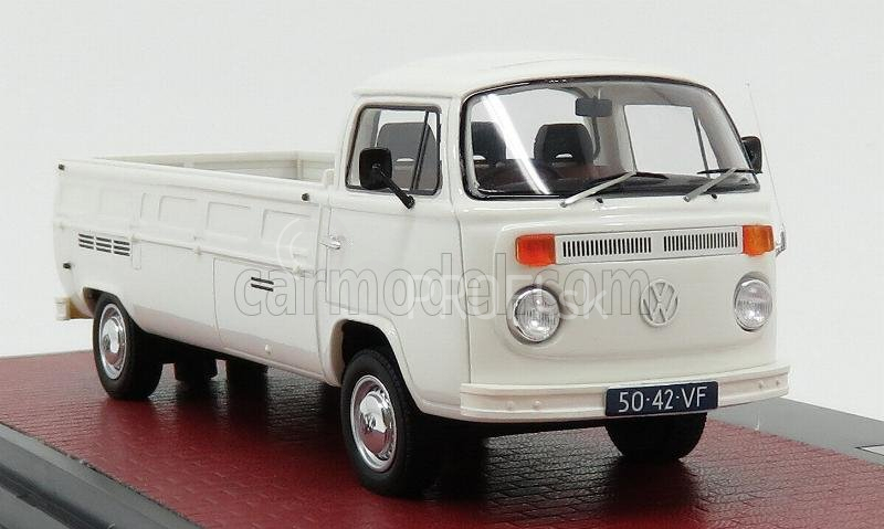 Modely v mierke Matrix Volkswagen T2 Kemperink Special Pick-up Lwb 1976 1:43 Biela