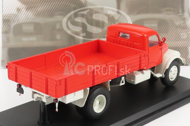 Modely v mierke Start Praga S5t-3 Truck 2-assi 1965 1:43 Red Grey