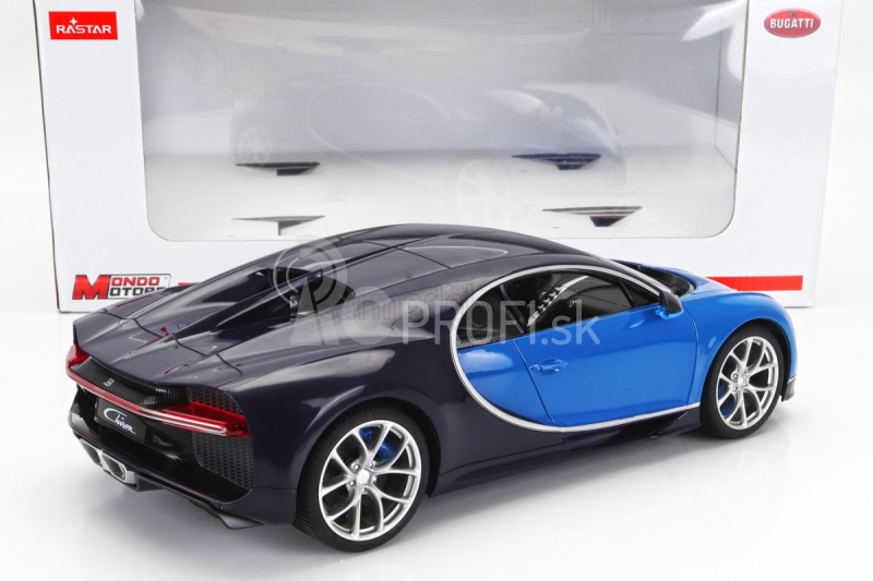 Mondomotors Bugatti Chiron 2016 1:14 Modrá čierna