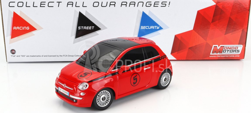 Mondomotors Fiat Nuova 500 N 5 2007 1:24 Červená