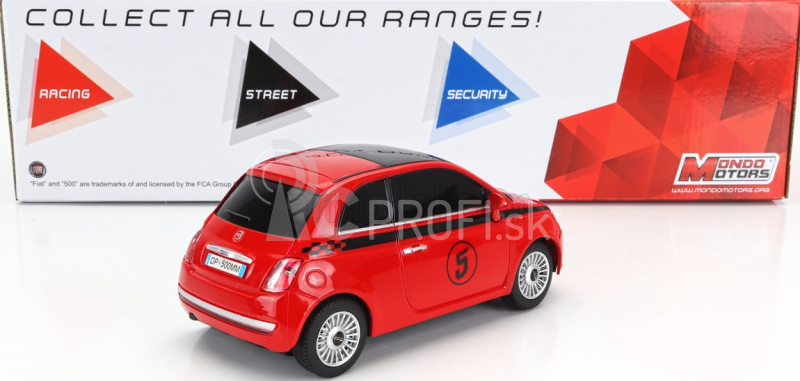 Mondomotors Fiat Nuova 500 N 5 2007 1:24 Červená