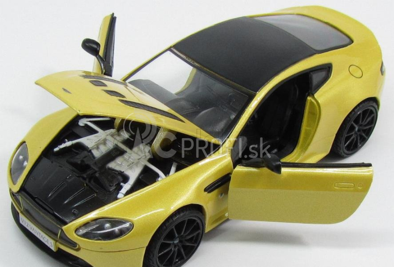 Motor-max Aston martin V12 Vantage S 2010 1:24 Žltá farba