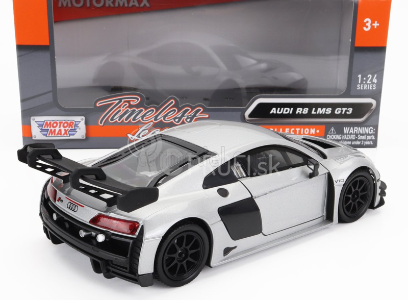 Motor-max Audi R8 Lms Gt3 2021 1:24 strieborná