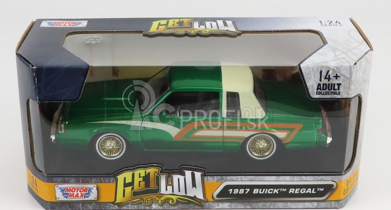 Motor-max Buick Regal Custom 1987 1:24 zelený