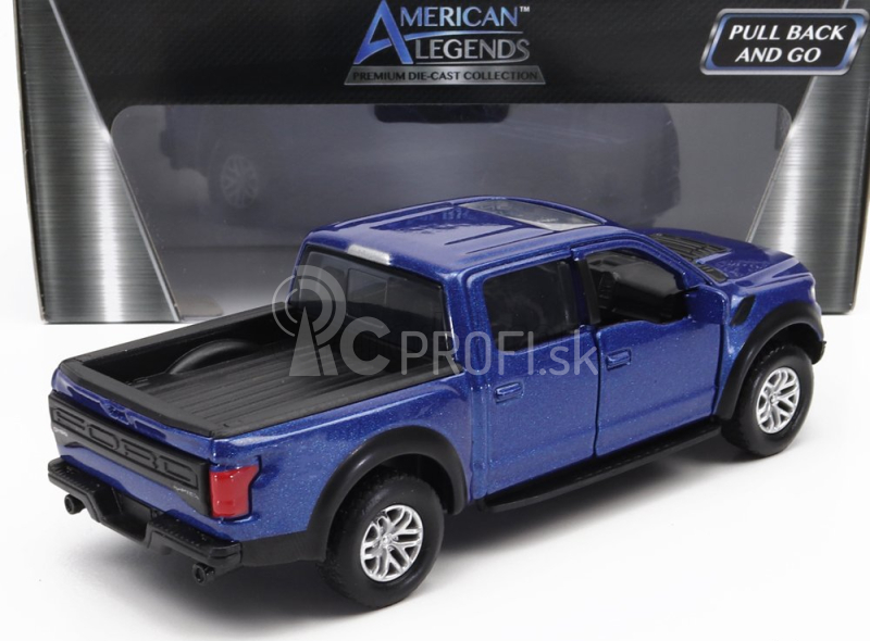 Motor-max Ford usa F-150 Pick-up Raptor 2017 1:34 Modrá