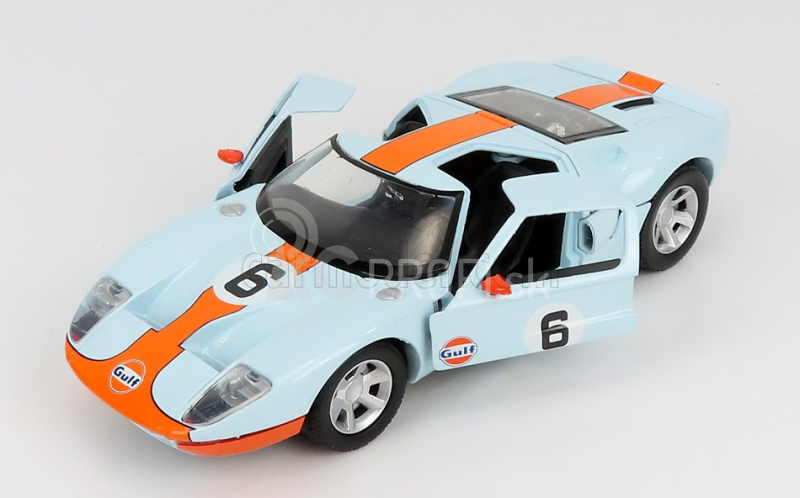 Motor-max Ford usa Gt Gulf N 6 1968 1:24 svetlo modrá oranžová