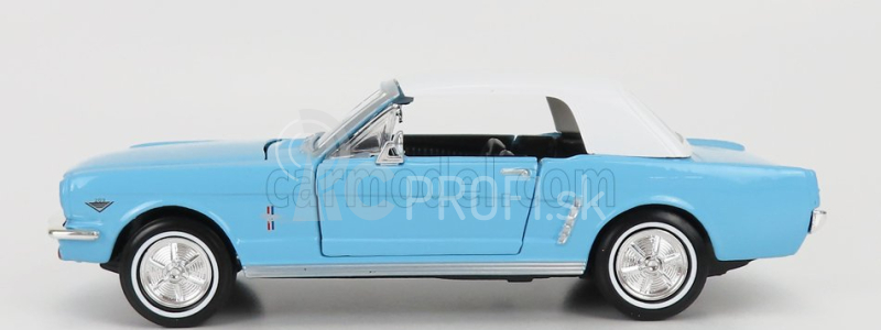 Motor-max Ford usa Mustang Convertible Spider 1967 - 007 James Bond - Thunderball - Operazione Tuono 1:24 Light Blue White