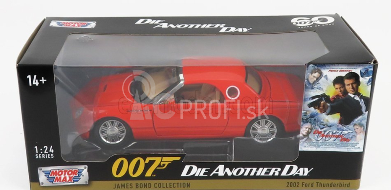 Motor-max Ford usa Thunderbird 1999 - 007 James Bond - Die Another Day - La Morte Puo' Attendere 1:24 Orange