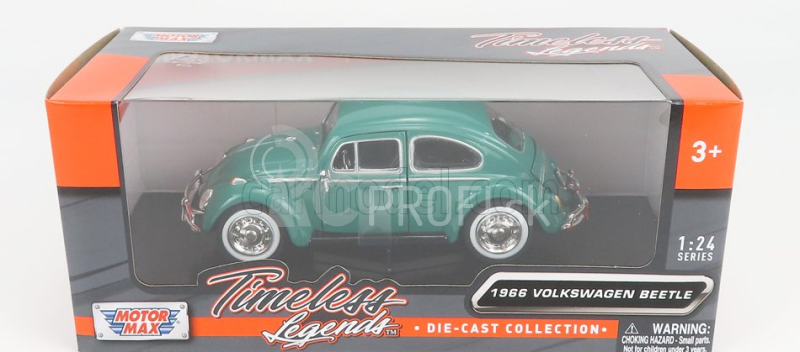 Motor-max Volkswagen Beetle Maggiolino 1966 1:24 Zelená