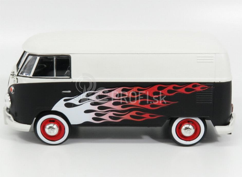 Motor-max Volkswagen T1 Type 2 Van Custom Garage 1962 1:24 Matná čierna biela