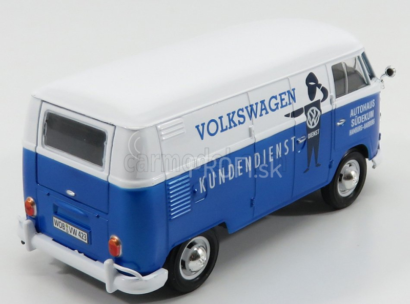 Motor-max Volkswagen T1 Type 2 Van Kundendienst Volkswagen 1962 1:24 Modrá biela