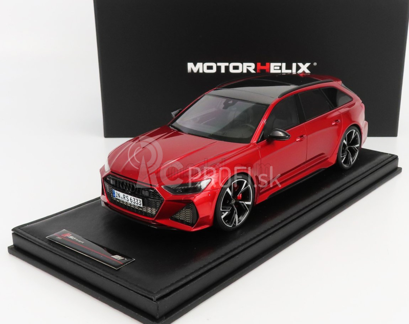 Motorhelix Audi A6 Rs6 Avant (c8) 2020 1:18 červená met.