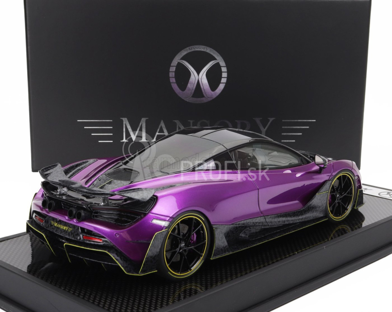 Motorhelix Mclaren 720s Mansory 2019 1:18 Purple Carbon